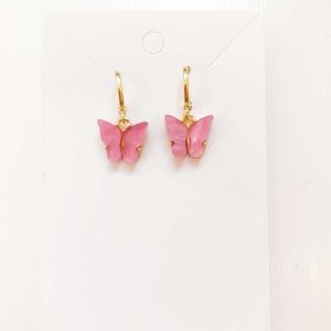 Butterfly Hoop Earrings